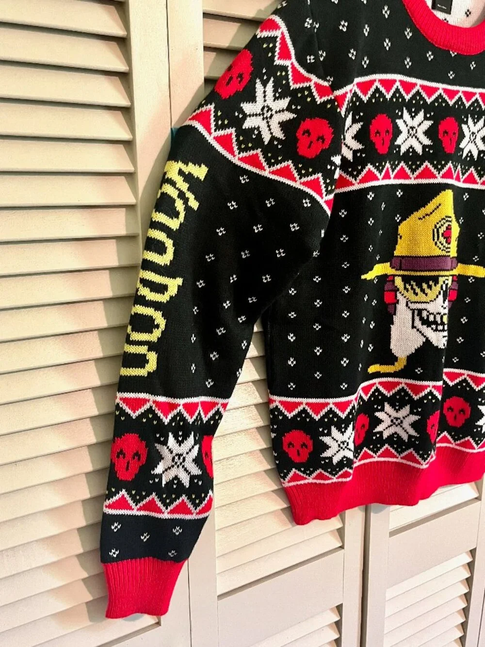 Voodoo Ranger Sweater * Promo * Size Large * Well-made Knit * Skulls